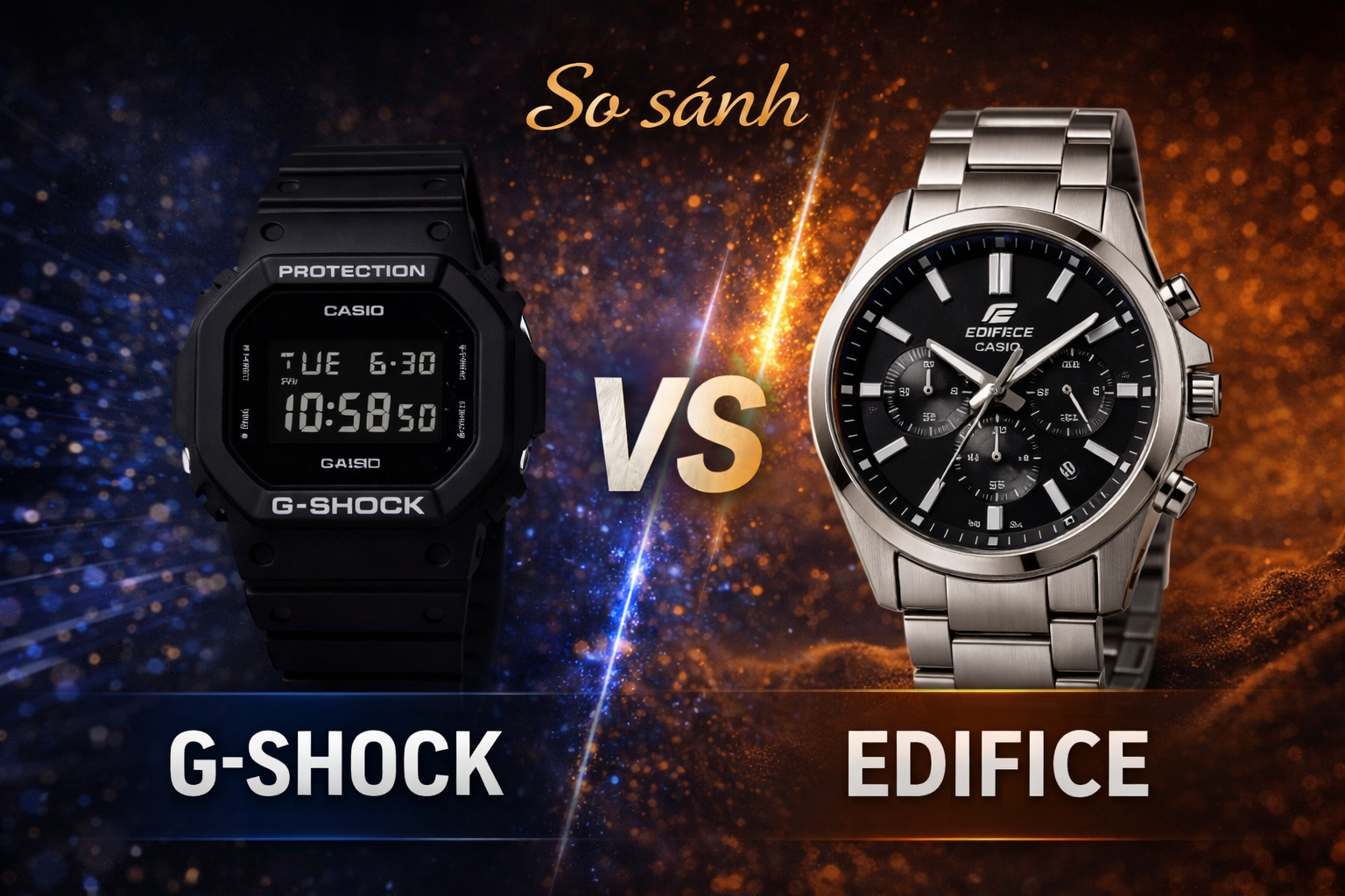 Casio Edifice và G-Shock