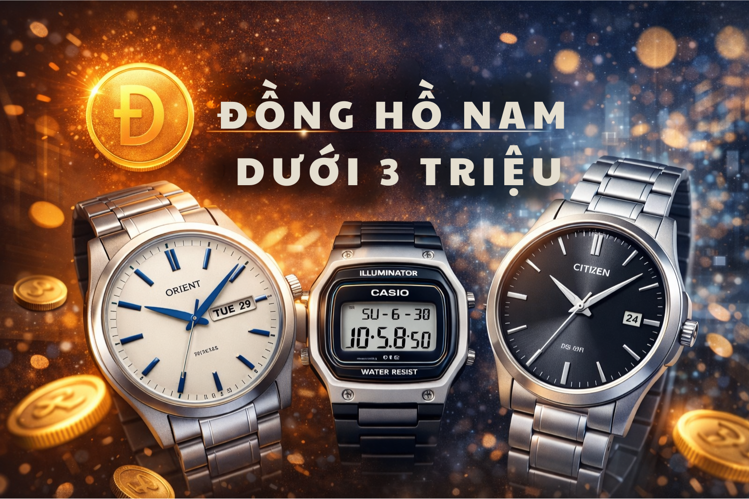 ĐỒNG HỒ NAM DƯỚI 3 TRIỆU